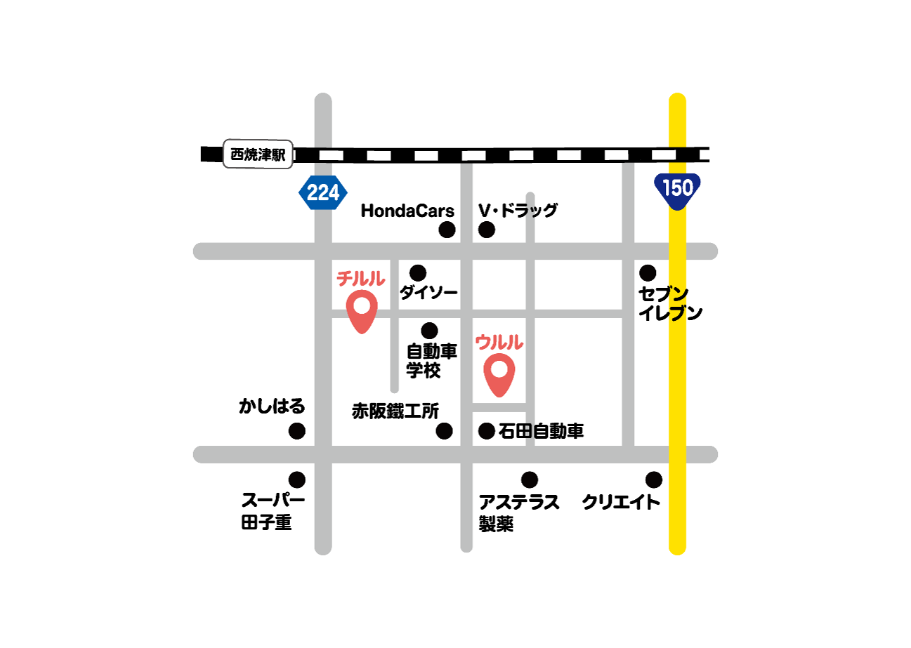 株式会社アウラ アクセスマップ